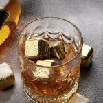 یخ استیل مکعبی 4 عددی طلایی