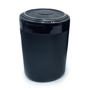 زیر سیگاری ماشینی کروم چراغ دار مشکی کد 06