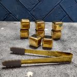 یخ فلزی مکعبی استیل 8 عددی طلایی