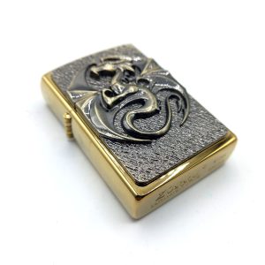 فندک بنزینی زورو طلایی برجسته طرح دراگون کد 130018