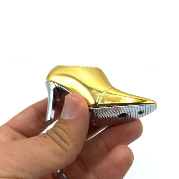 فندک فانتزی مدل کفش زنانه طلایی کد 110005