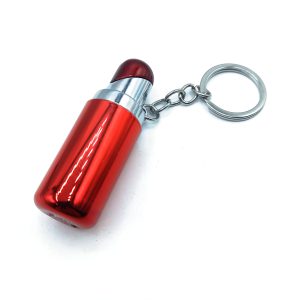 فندک فانتزی و جاسوئیچی مدل رژ لب قرمز کد 110013