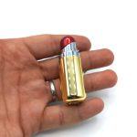 فندک فانتزی و جاسوئیچی مدل رژ لب طلایی کد 110014