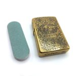 فندک بنزینی چیف طلایی سیاه قلم کد 130013