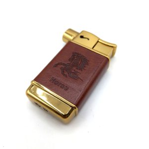 فندک گازی اتمی روکش چرم مخصوص پیپ