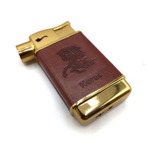 فندک گازی اتمی روکش چرم مخصوص پیپ