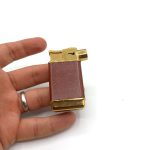 فندک گازی اتمی روکش چرم مخصوص پیپ