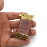 فندک گازی اتمی روکش چرم مخصوص پیپ