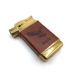 فندک گازی اتمی روکش چرم مخصوص پیپ