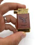 فندک گازی اتمی روکش چرم مخصوص پیپ