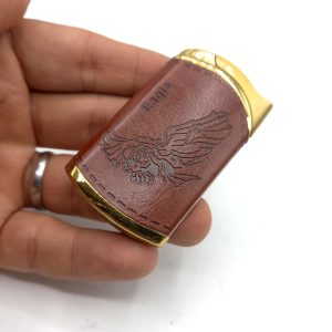 فندک گازی اتمی روکش چرم