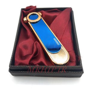 فتدک الکتریکی شارژی مدل المنتی رنگ آبی طلایی کد140018