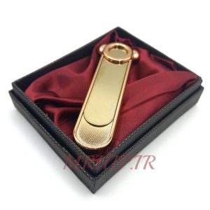 فندک الکتریکی شارژی مدل المنتی رنگ طلایی مسی کد140019