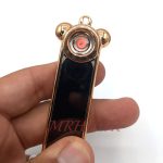 فندک الکتریکی شارژی مدل المنتی رنگ مشکی طلایی کد140017