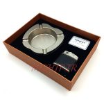 ست فندک و زیرسیگاری مدل چرم کد 220021