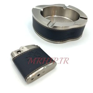 ست فندک و زیرسیگاری مدل چرم کد 220021