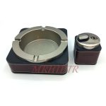 ست فندک و زیرسیگاری مدل چرم کد 220022