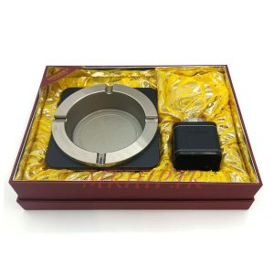 ست فندک و زیرسیگاری مدل چرم کد 220023