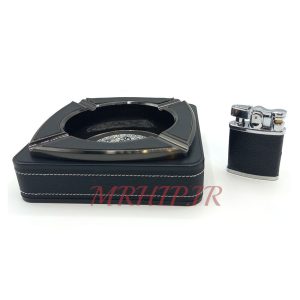 ست فندک و زیرسیگاری مدل چرم کد 220024