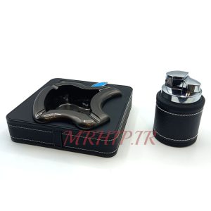 ست فندک و زیرسیگاری مدل چرم کد 220026