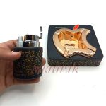 ست فندک و زیرسیگاری مدل مشکی طلایی کد 220027