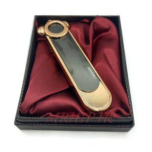 فندک الکتریکی شارژی مدل المنتی رنگ مشکی طلایی کد140017