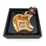 ست فندک و زیرسیگاری مدل اپل طلایی کد 220016