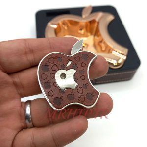 ست فندک و زیرسیگاری مدل اپل طلایی کد 220016