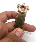 فندک الکتریکی شارژی مدل المنتی رنگ طلایی مسی کد140019