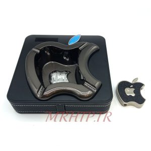 ست فندک و زیرسیگاری مدل اپل مشکی کد 220017