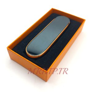 فندک الکتریکی شارژی مدل المنتی رنگ مشکی طلایی140031