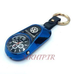 فندک ساعت الکتریکی شارژی مدل المنتی رنگ آبی کد 140036