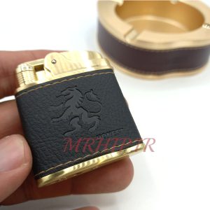 ست فندک و زیرسیگاری مدل چرم کد 220020