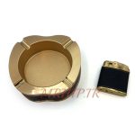 ست فندک و زیرسیگاری مدل چرم کد 220020