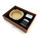 ست فندک و زیرسیگاری مدل چرم کد 220020