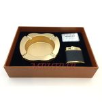 ست فندک و زیرسیگاری مدل چرم کد 220020