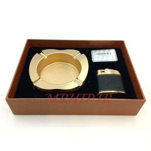 ست فندک و زیرسیگاری مدل چرم کد 220020