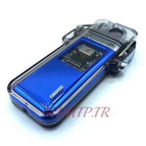 فندک الکتریکی شارژی مدل المنتی آبی کد140048