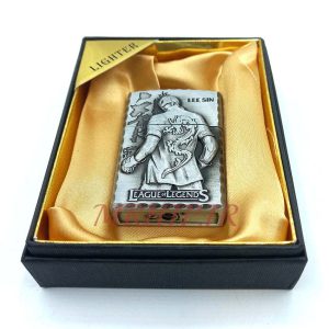 فندک گازی کپکس طرح LEESIN نقره ای کدa120216