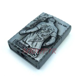 فندک گازی کپکس طرح LEESIN نقره ای کدa120216