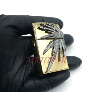 فندک گازی بال فرشته نوک مدادی طلایی کد a120220
