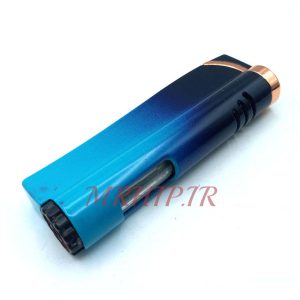 فندک گازی اتمی دو رنگ مشکی آبی کد a120224