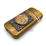 فندک گازی اتمی طرح جمجه رنگ طلایی کدa120232