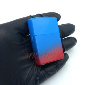 فندک گازی طرح دورنگ آبی قرمز کدa120242