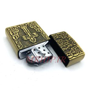 فندک گازی طرح صلیب طلایی کد 120252