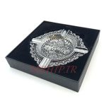 زیرسیگاری مدل زورو نقره ای طرح گل کد 220033