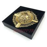 زیرسیگاری مدل زورو طلایی طرح گل کد 220034