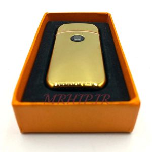 فندک الکتریکی شارژی مدل المنتی طلایی کد 140099