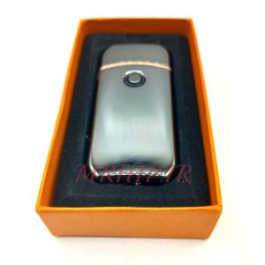 فندک الکتریکی شارژی مدل المنتی نقره ای کد a 140097