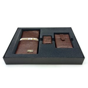 ست جاسیگاری ، فندک و کیف پول چرم کد 210054